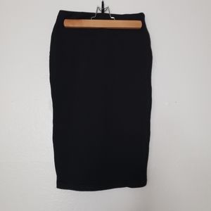 Knit pencil skirt